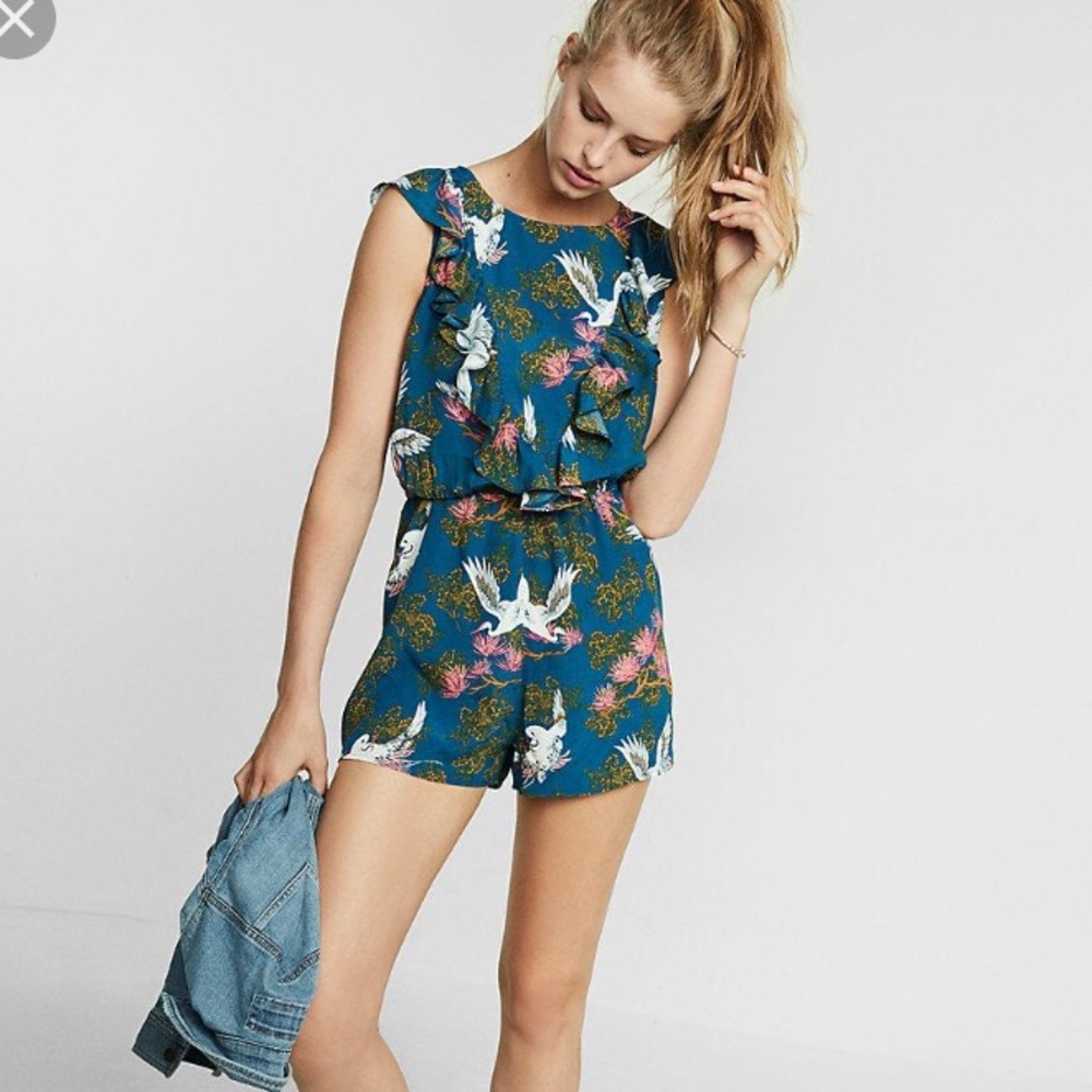 Ruffled Romper from Express
